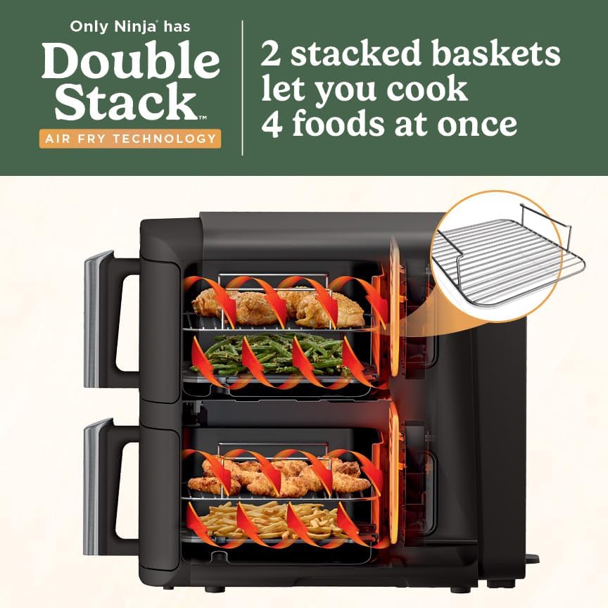Ninja DoubleStack Air Fryer Black, SL201