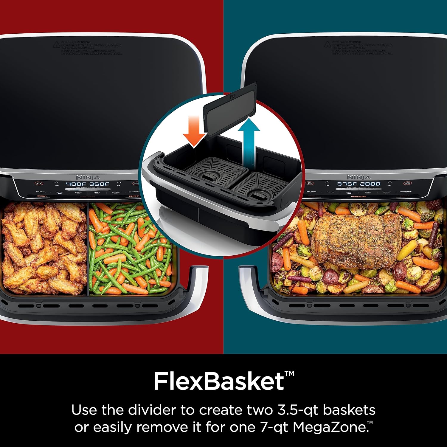 Ninja FlexBasket Air Fryer Black DZ071