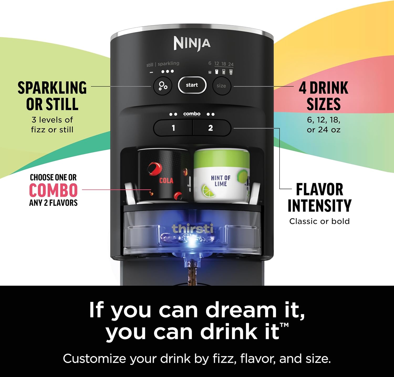 Ninja Thirsti Drink System Black WC1001