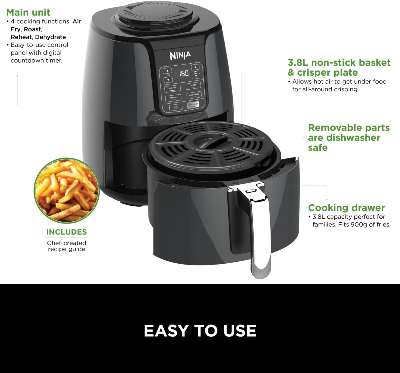 Ninja 3.8L Air Fryer (AF100UK)