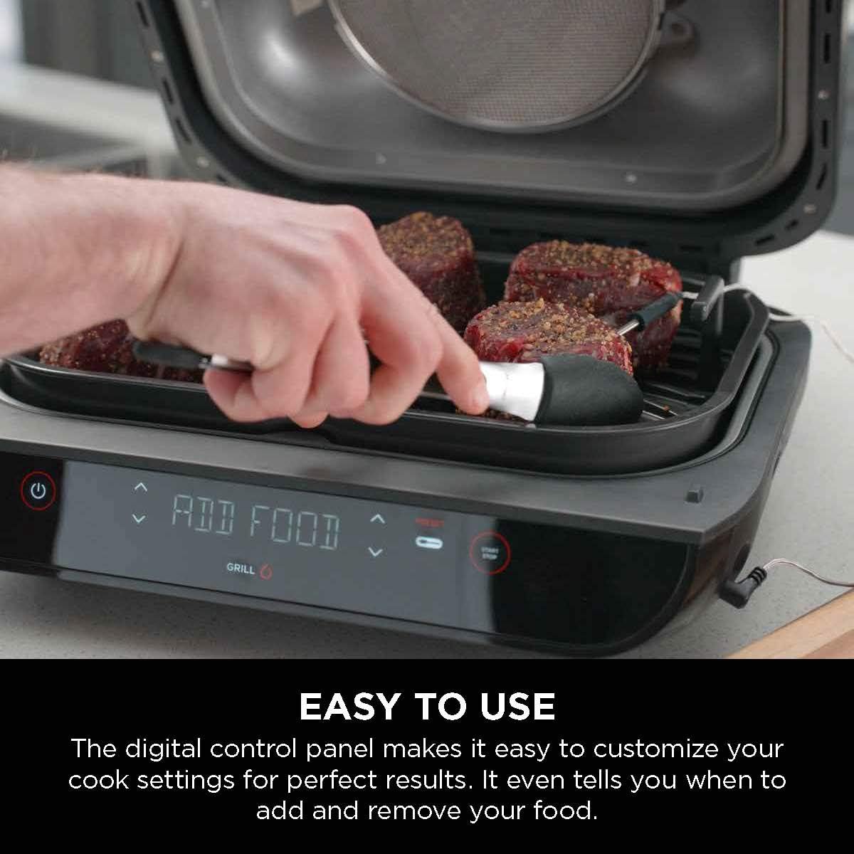 Ninja Foodi Smart XL Grill: 6-in-1 Precision Indoor Cooking FG551