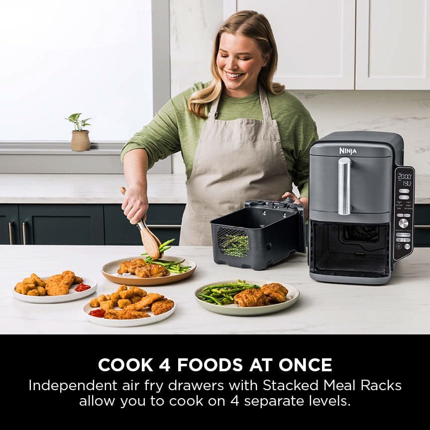 Ninja Double Stack Air Fryer Grey SL400UK