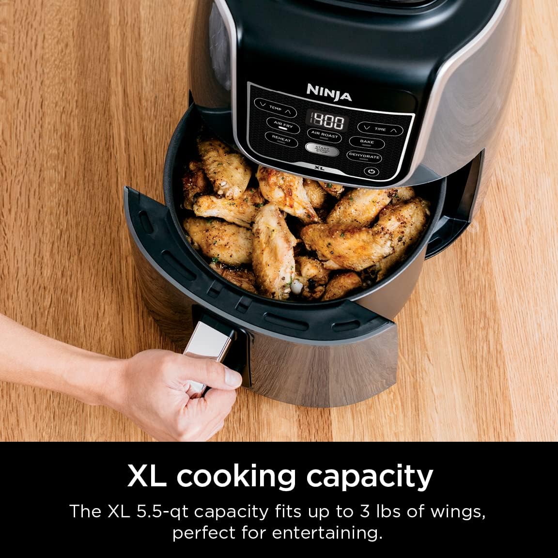 Ninja Air Fryer XL Grey, AF150AMZ