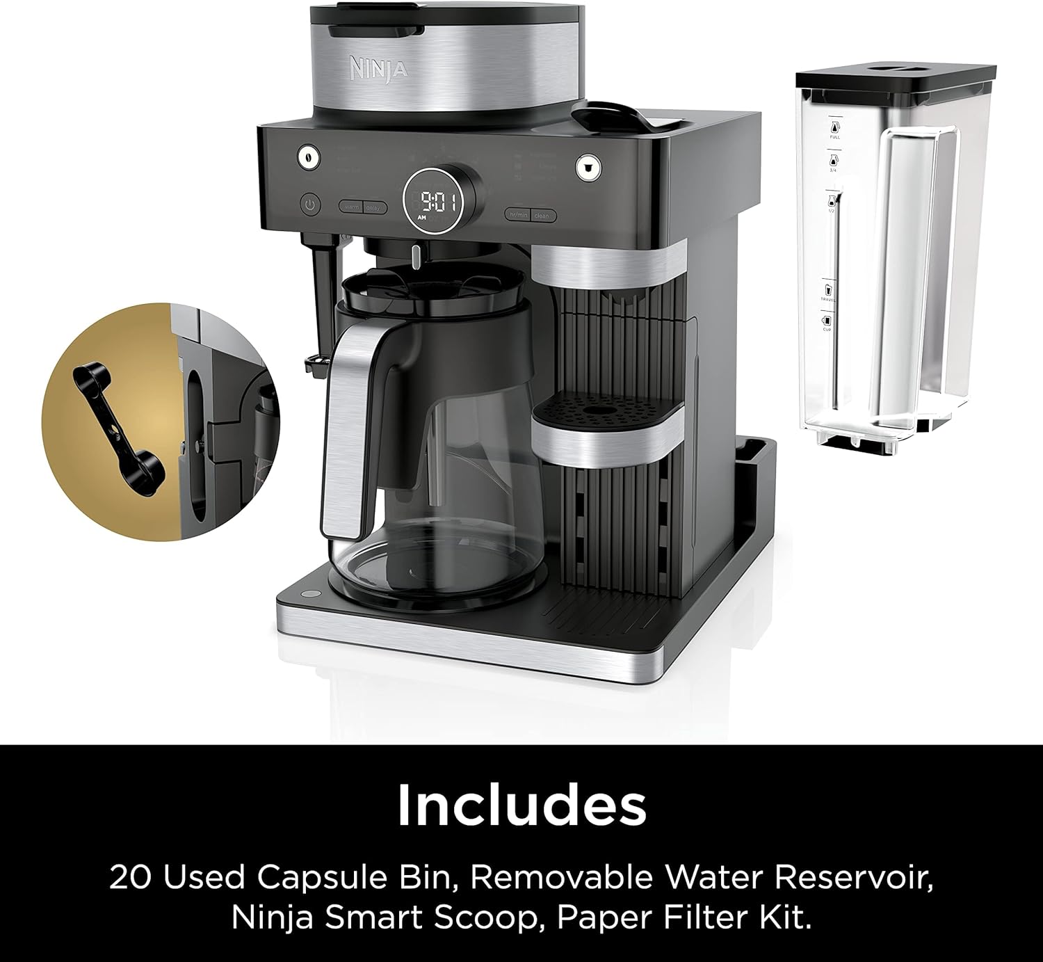 Ninja Espresso & Coffee Barista System Black, CFN601