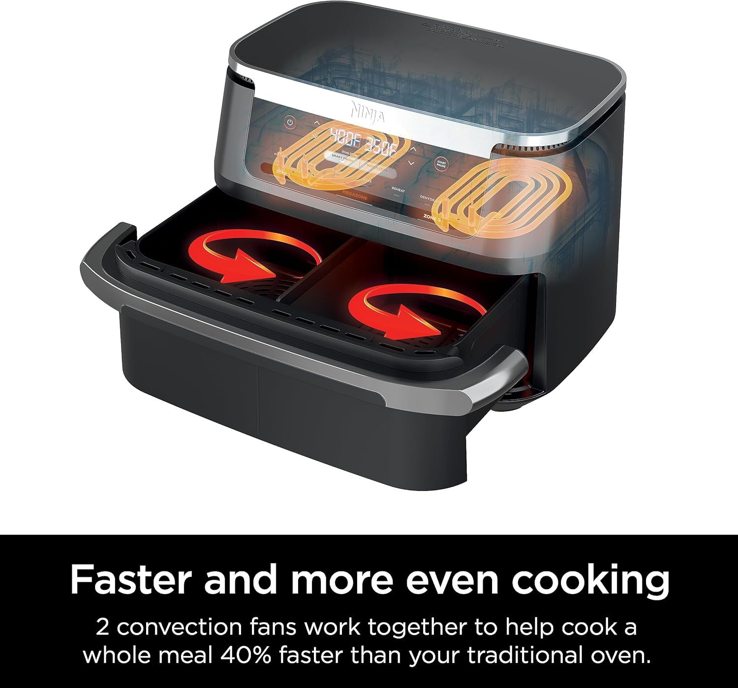 Ninja FlexBasket Air Fryer Black DZ071